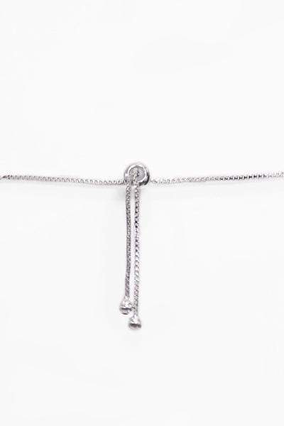 Silver Intertwine Slider Bracelet