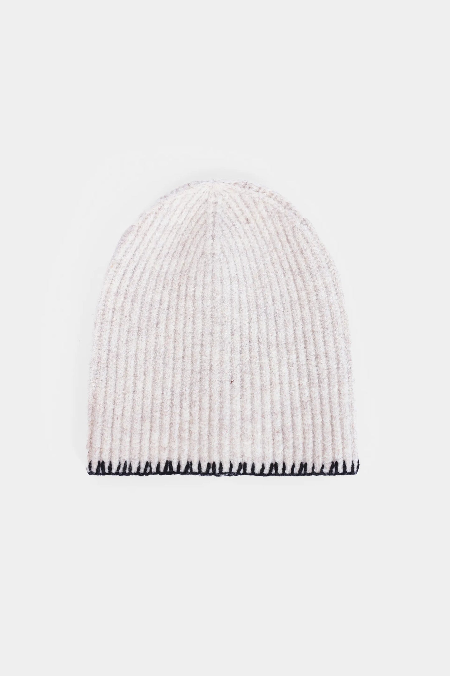 Contrast Stitch Knit Beanie - Cougar Clothing