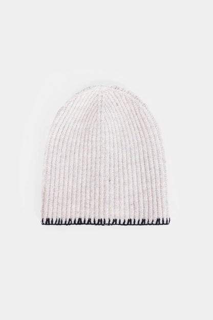 Contrast Stitch Knit Beanie - Cougar Clothing