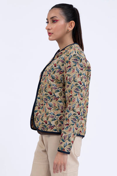 Multi Cropped Jacquard Jacket