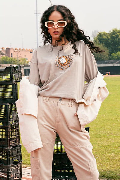 Magical Garden Beige T-Shirt