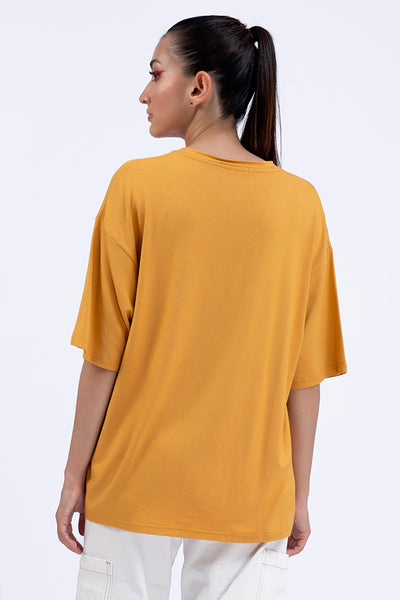 Sunshine Mustard Oversized T-Shirt