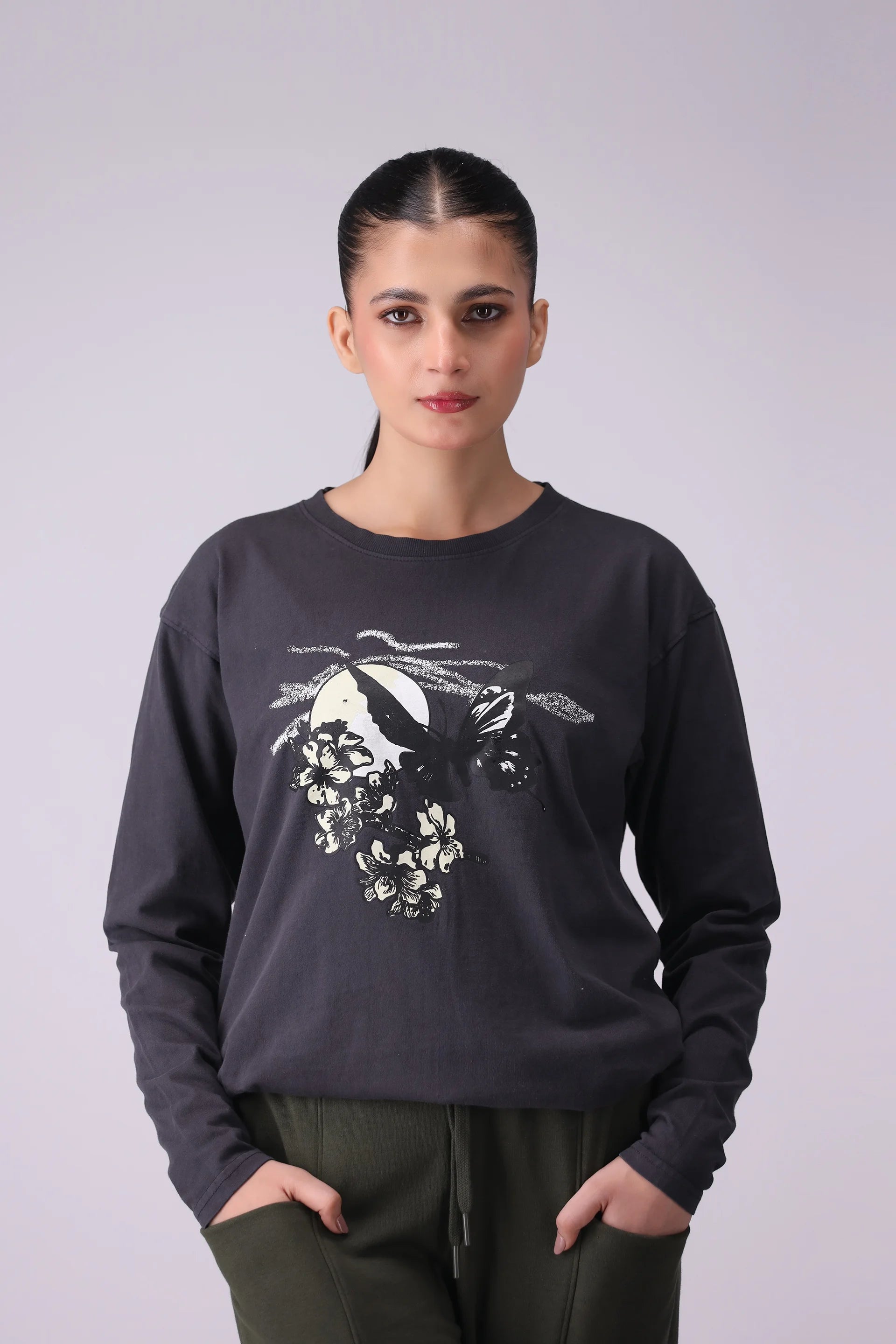 Full Sleeves Graphic T Shirt