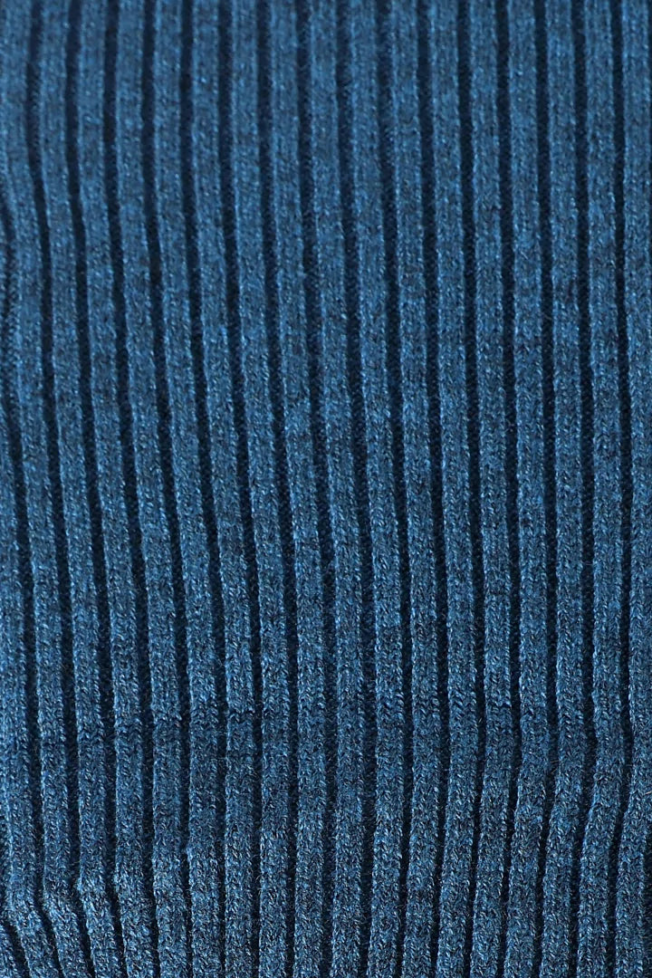 Blue Knitted Leg Warmer