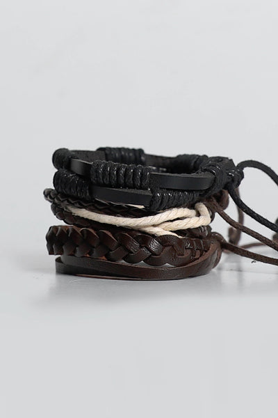 Multilayer Leather Braid Bracelet