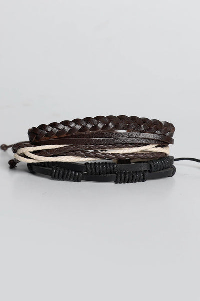 Multilayer Leather Braid Bracelet