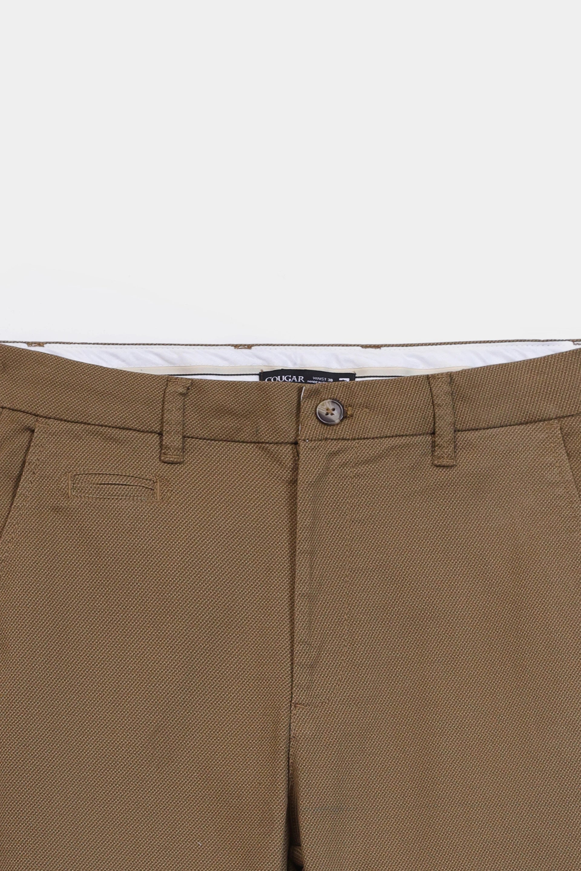 Relaxed Textured Chino Pants - Cougar Clothing