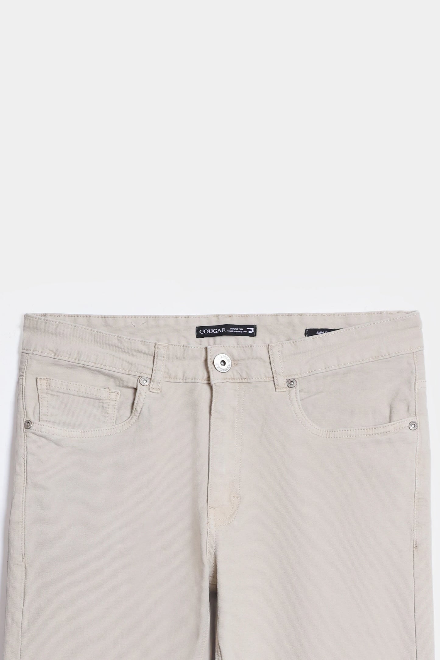 Basic 5 Pocket Slim Fit Pants - Cougar Clothing