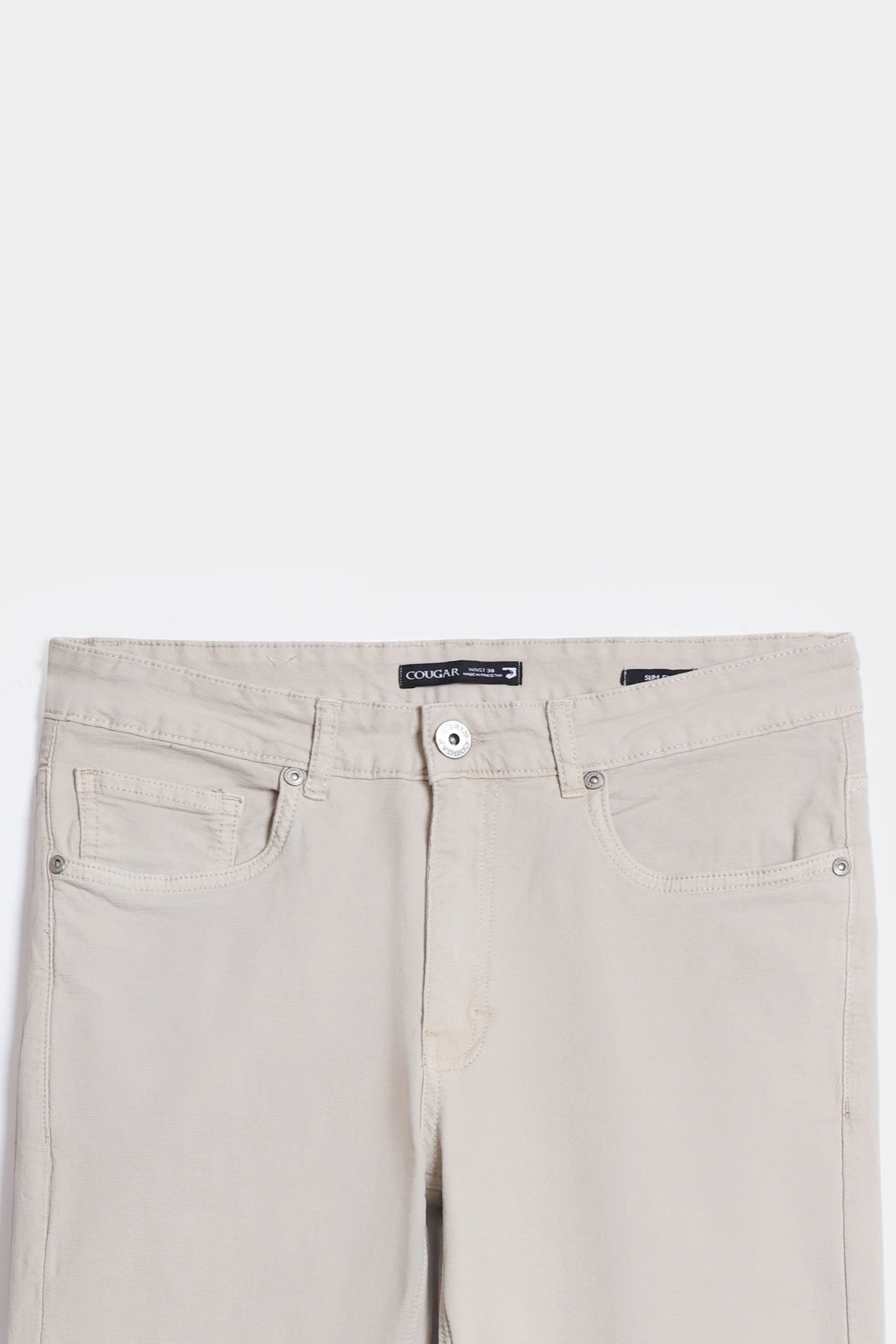 Basic 5 Pocket Slim Fit Pants - Cougar Clothing