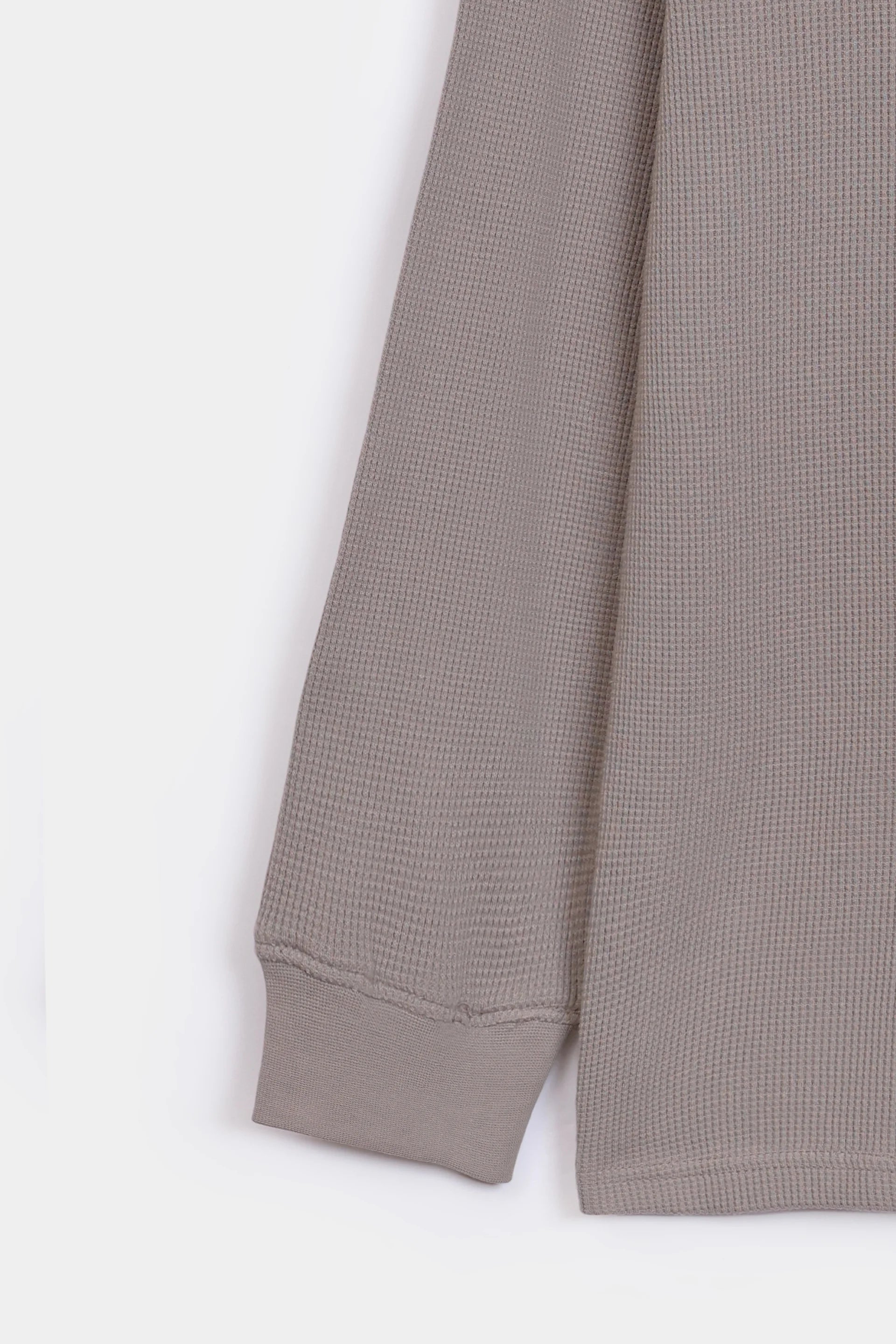 Waffle Knit Henley T-Shirt - Cougar Clothing