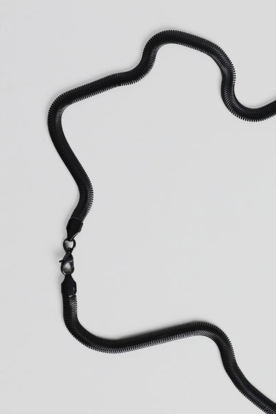 Black Snake Chain Necklace