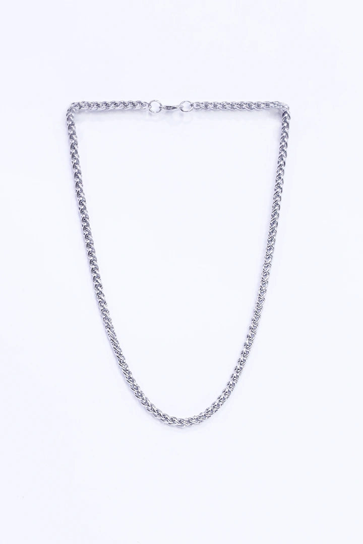 Silver Cuban Chain Necklace