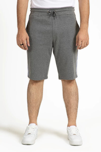 Grey Side Striped Shorts