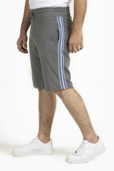 Grey Side Striped Shorts