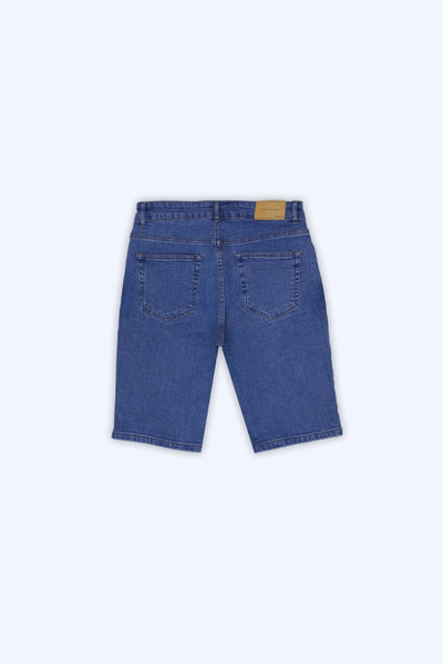 Blue Comfort Stretch Denim Shorts