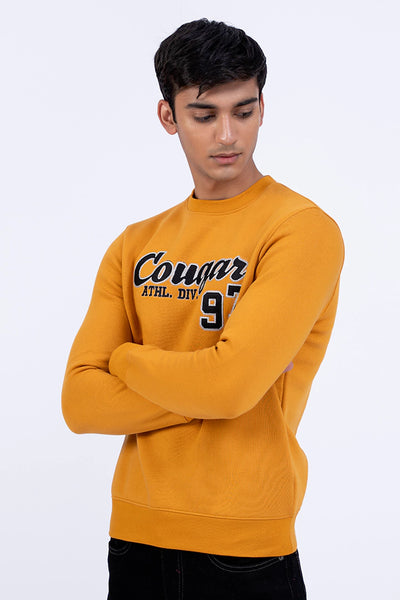 Mustard Embroidered Sweatshirt