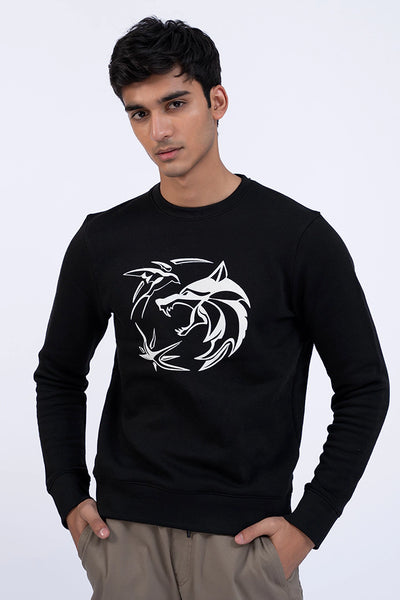 Black Graphic Sweatshirt