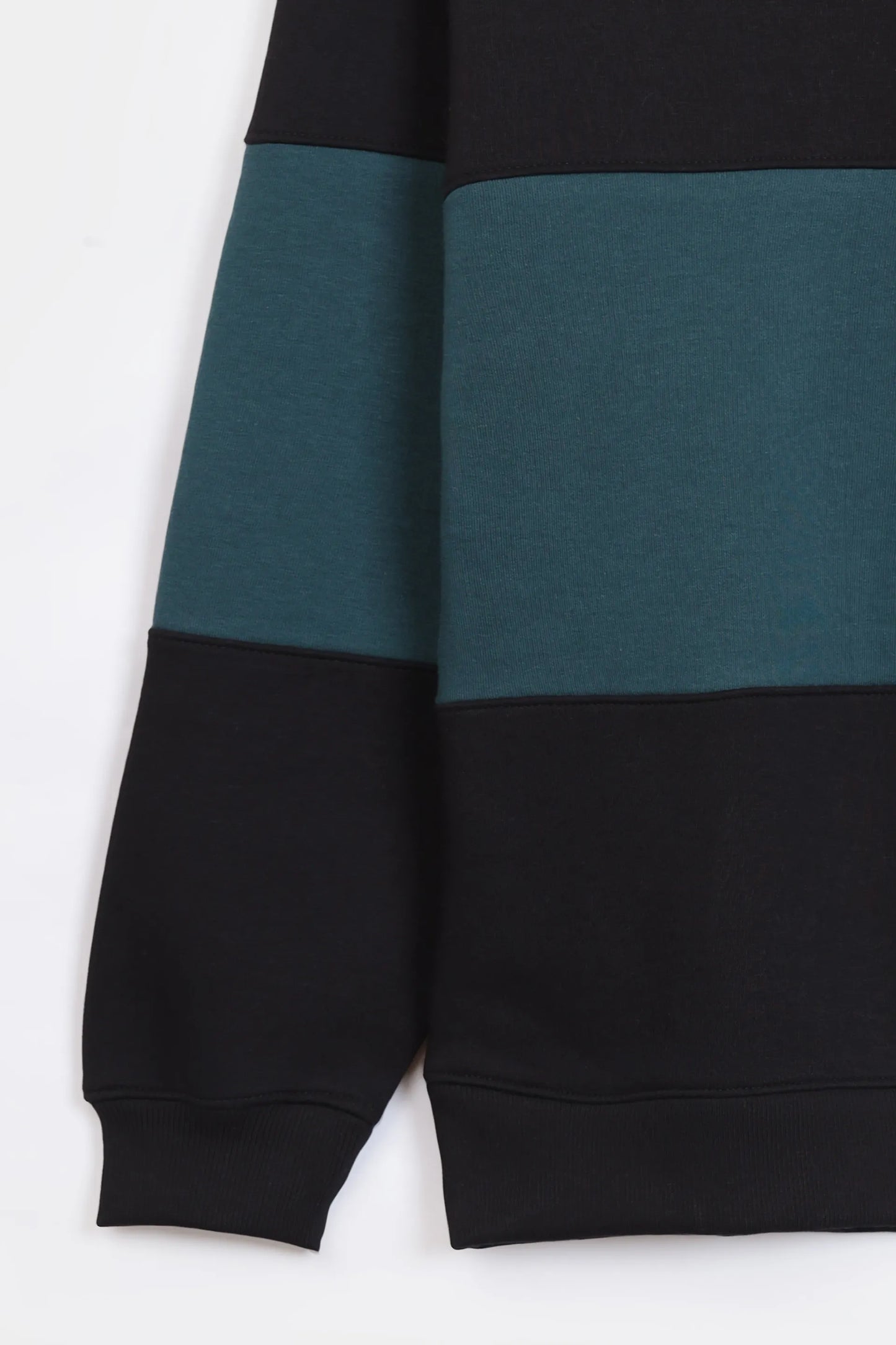 Color Block Quarter-Zip Sweatshirt