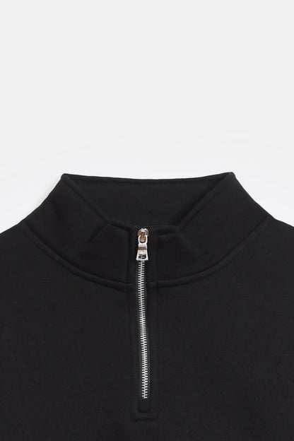 Color Block Quarter-Zip Sweatshirt