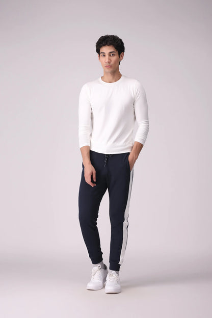 Slim Fit Contrast Jogger Pants - Cougar Clothing
