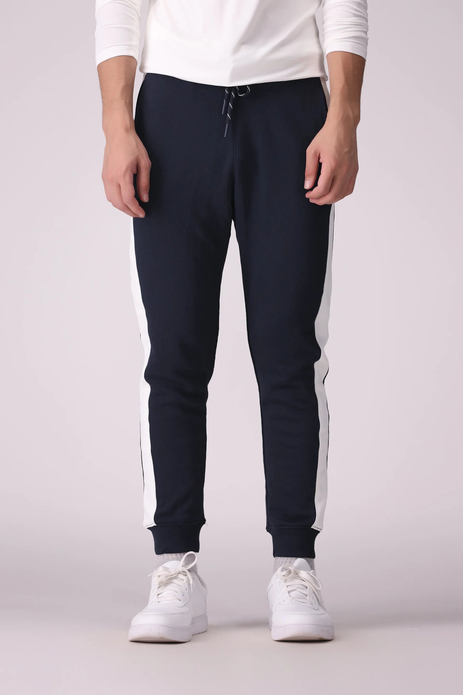 Slim Fit Contrast Jogger Pants - Cougar Clothing