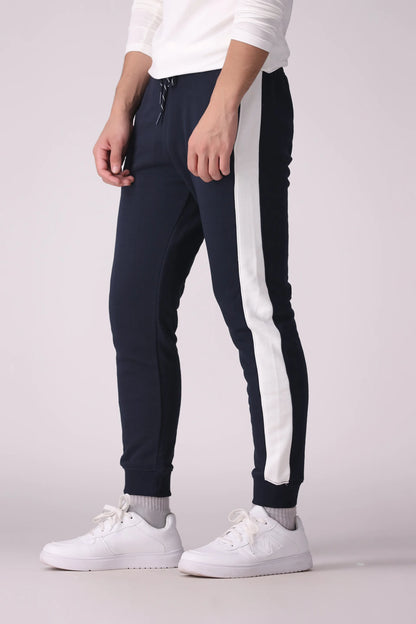 Slim Fit Contrast Jogger Pants - Cougar Clothing