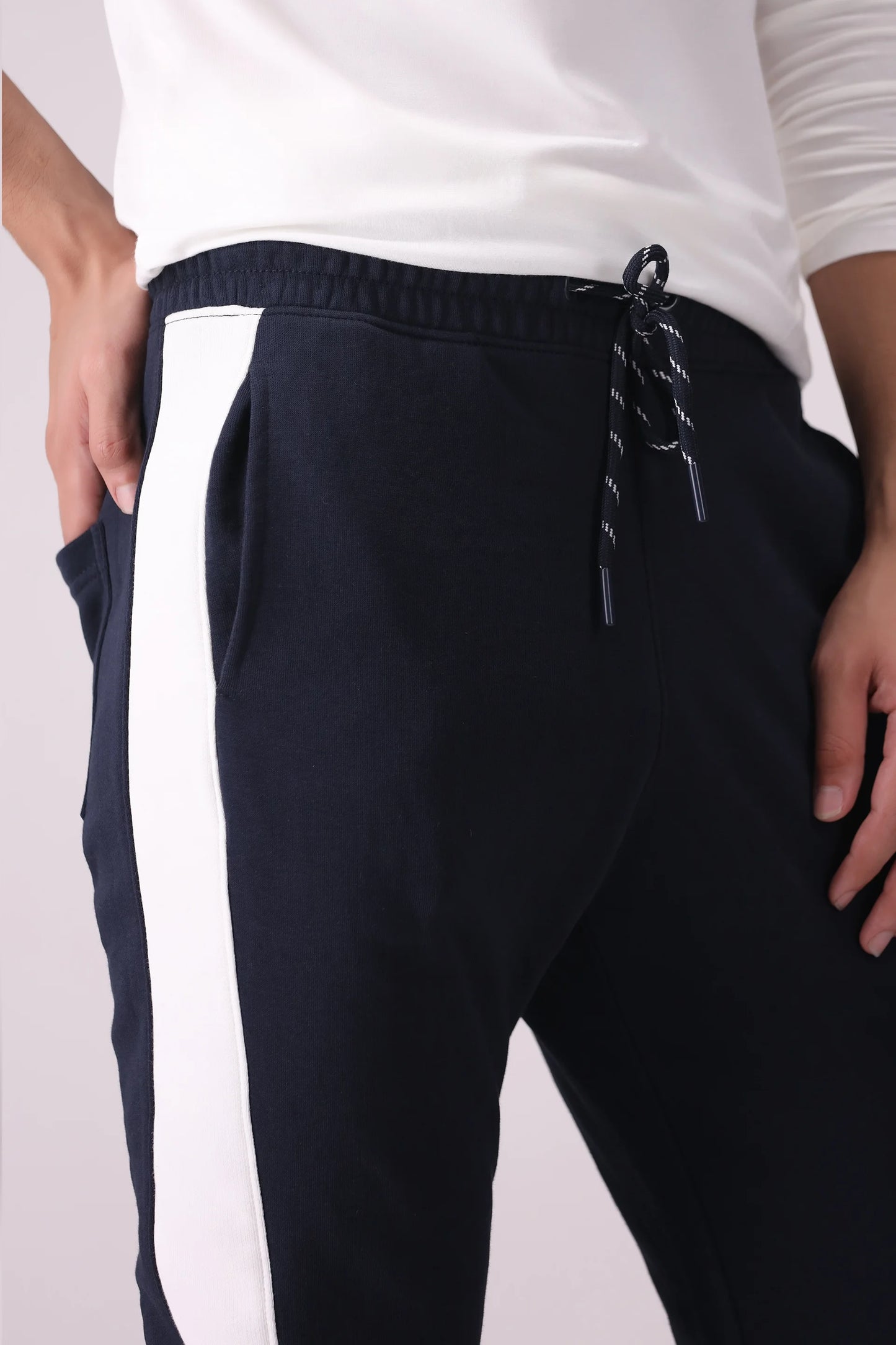 Slim Fit Contrast Jogger Pants - Cougar Clothing