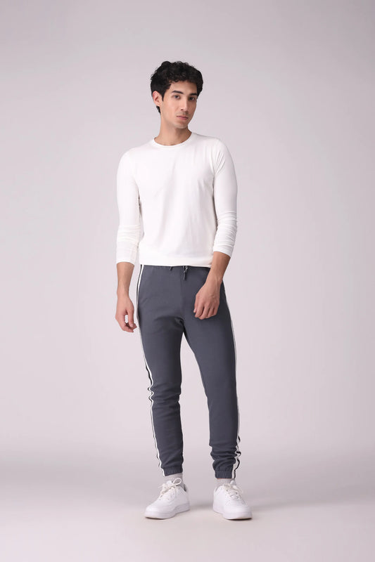 Slim Fit Side Striped Jogger Pants - Cougar Clothing