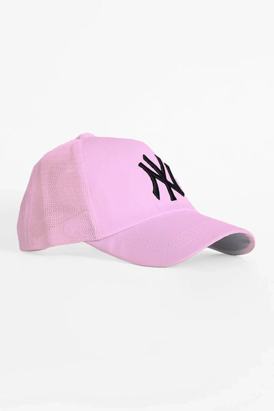 NY Yankees Pink Mesh Panel Cap