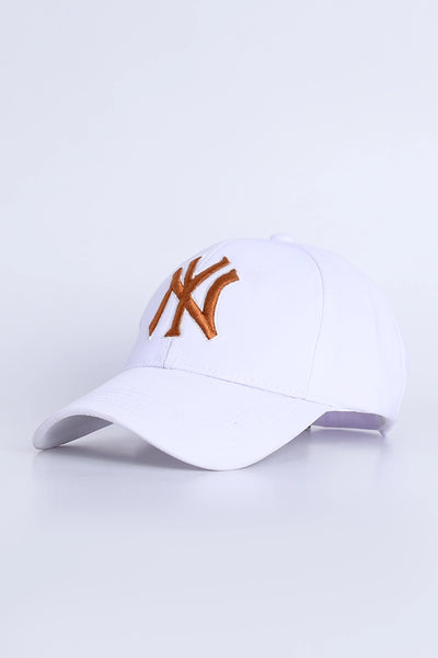 NY Yankees White Cap