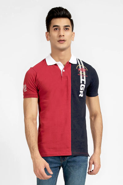 Color Block Polo