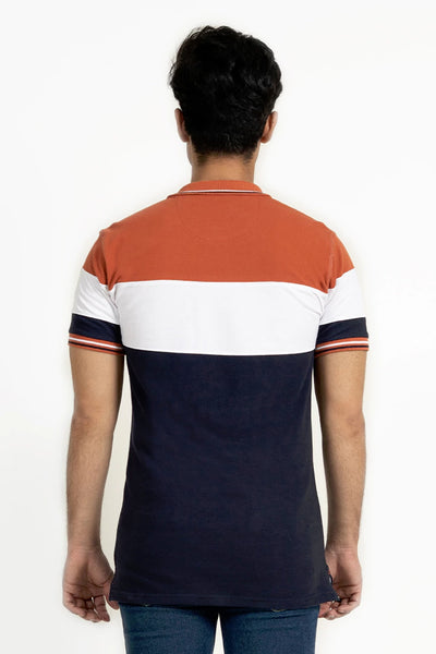 Color Block Tipped Polo
