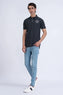 Charcoal Embroidered Polo
