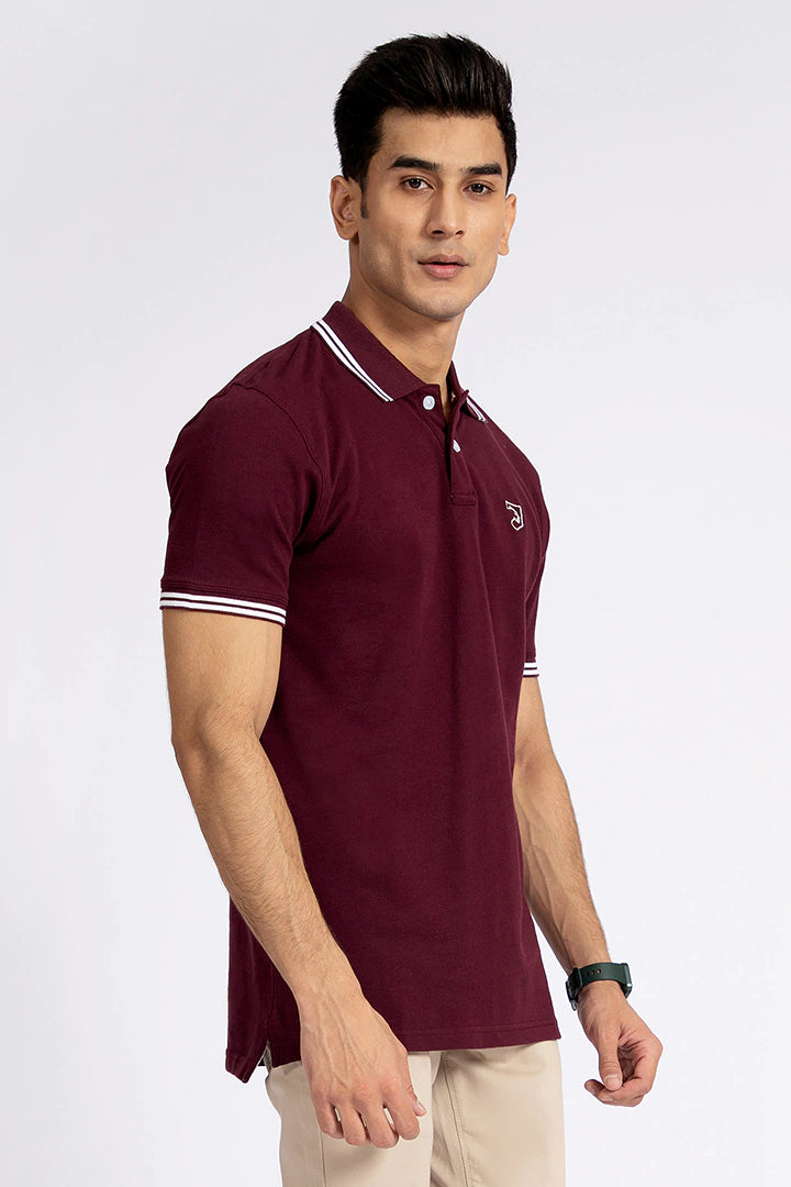 Wine Tipped Polo