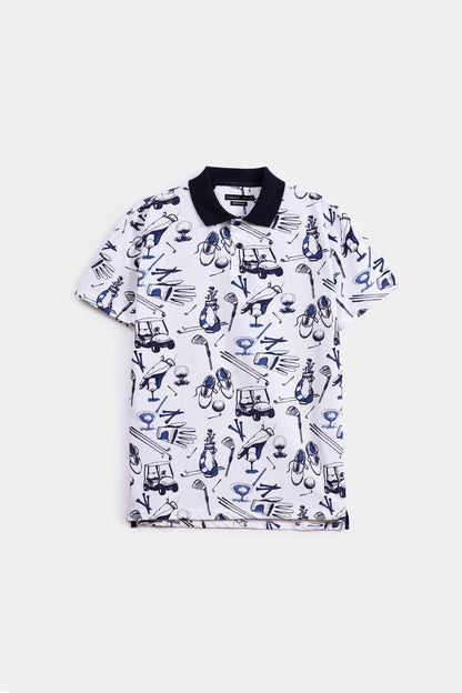 All Over Printed Polo - Cougar Clothing