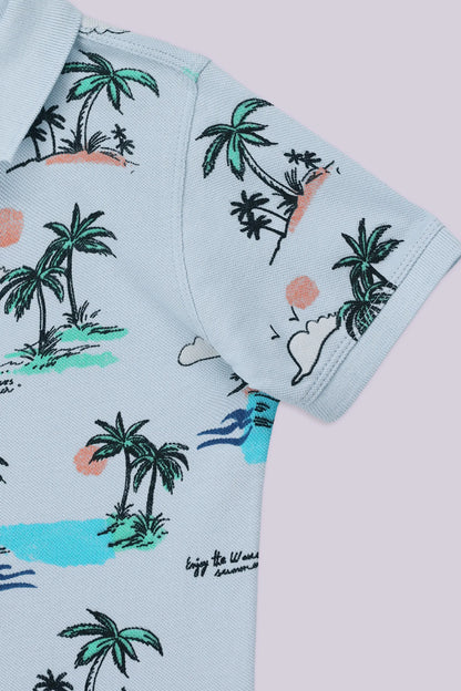 All Over Printed Polo - Cougar Clothing