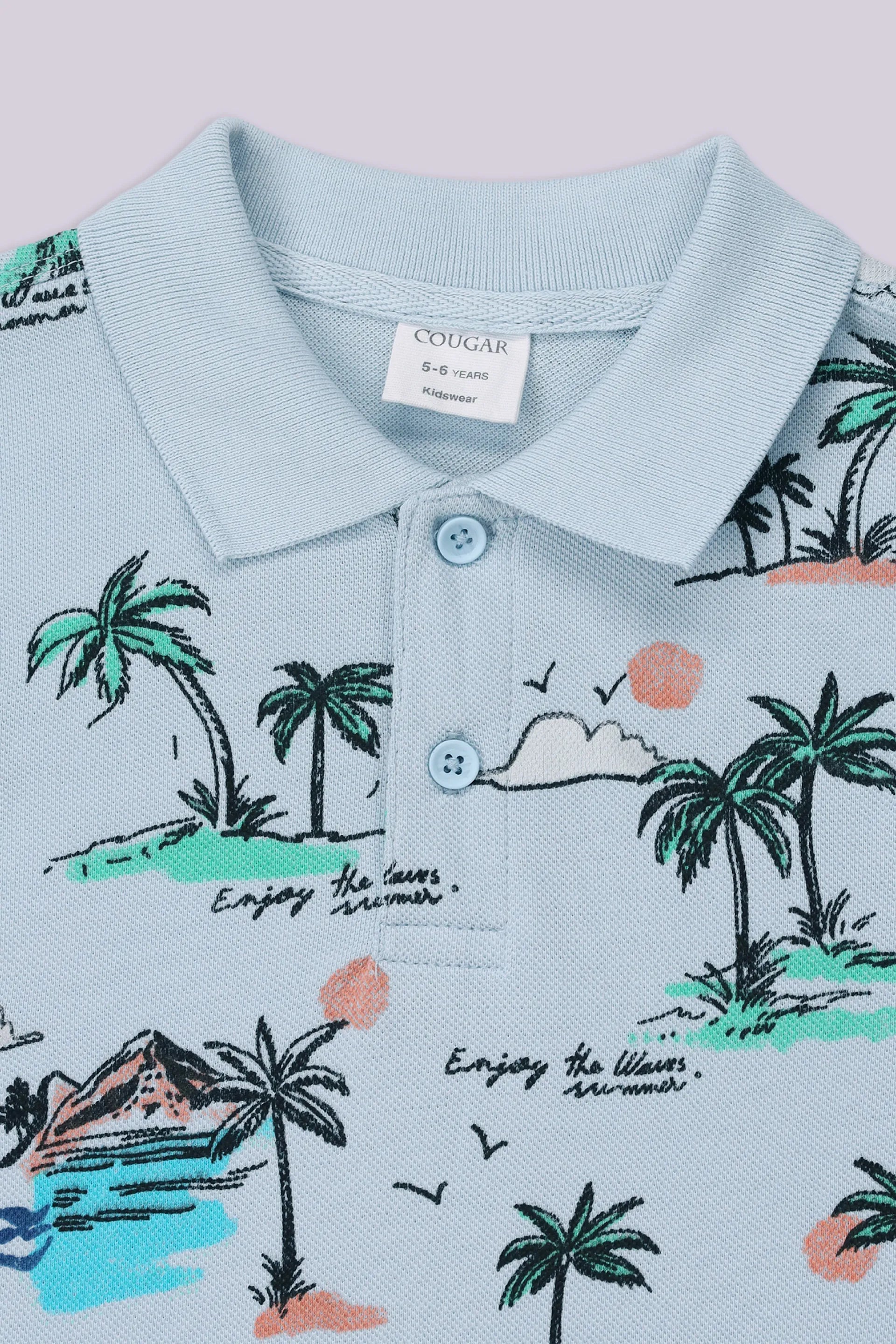 All Over Printed Polo - Cougar Clothing