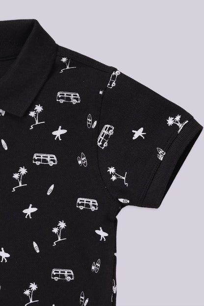 All-Over Printed Polo - Cougar Clothing