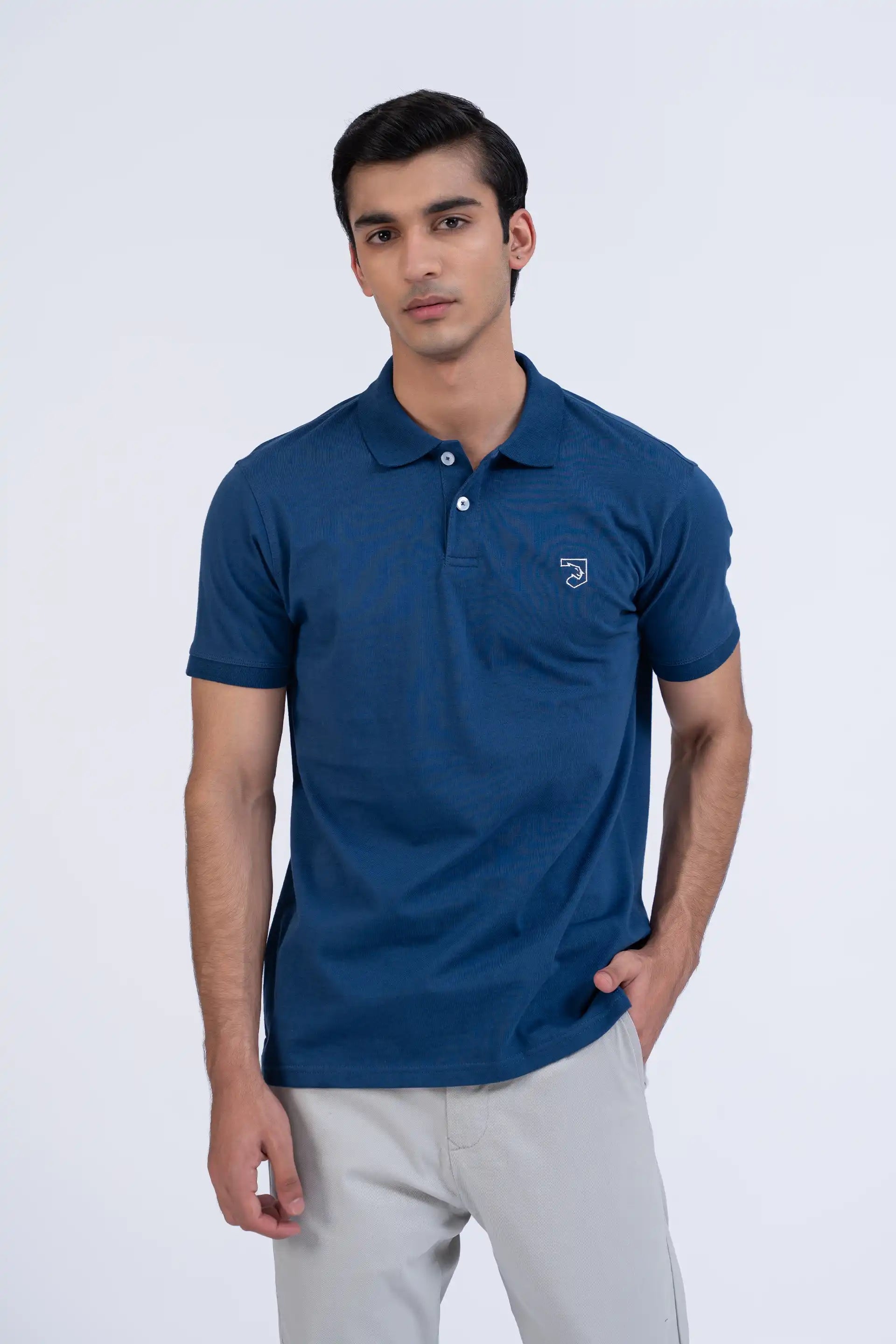 Logo polo shirts hot sale