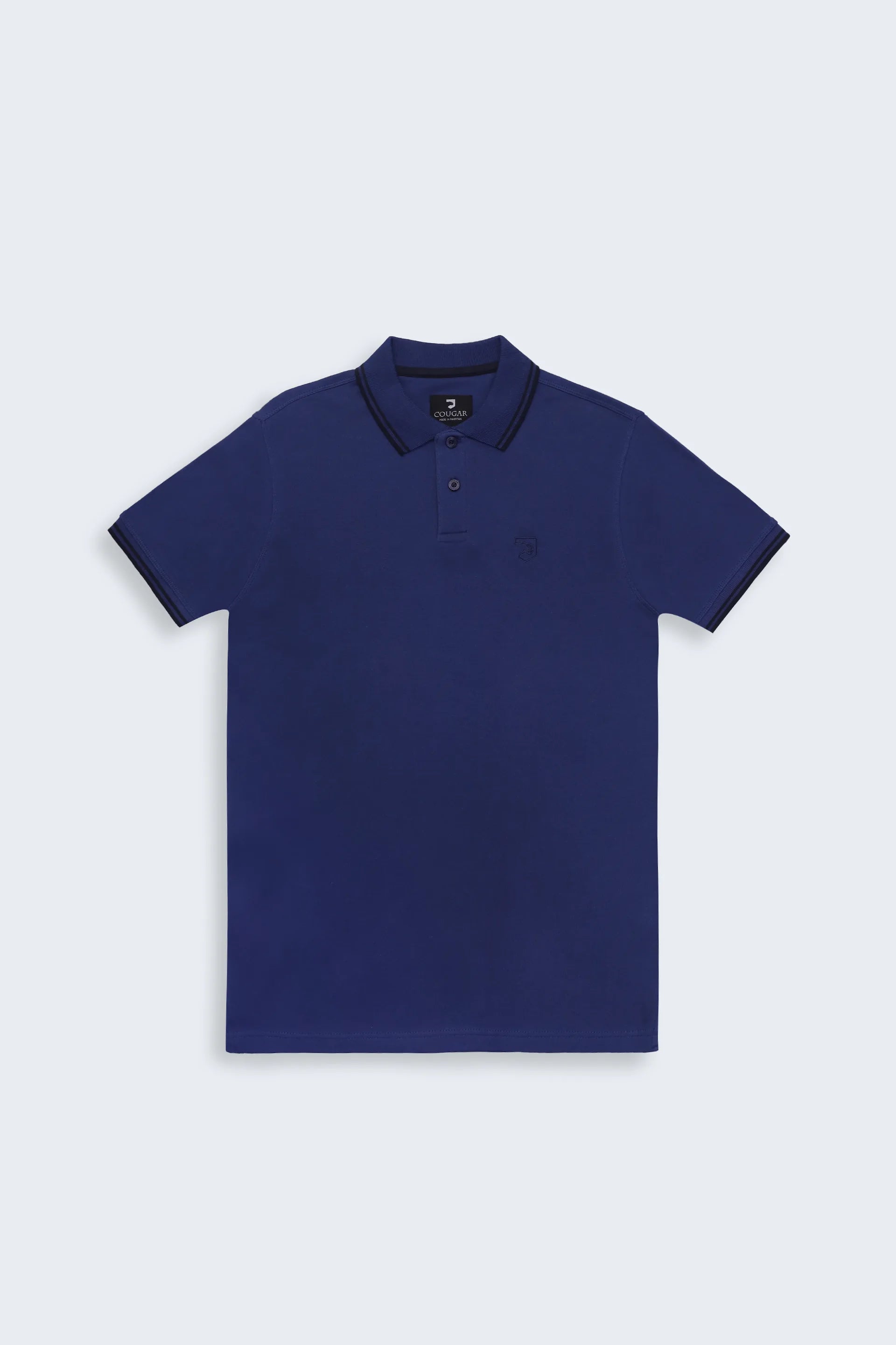 Interlock Tipped Polo - Cougar Clothing
