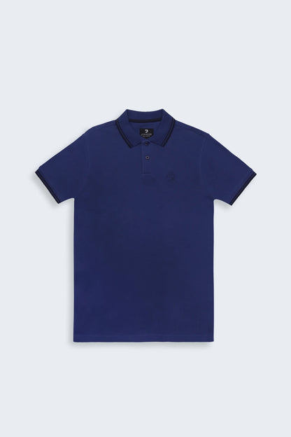 Interlock Tipped Polo - Cougar Clothing