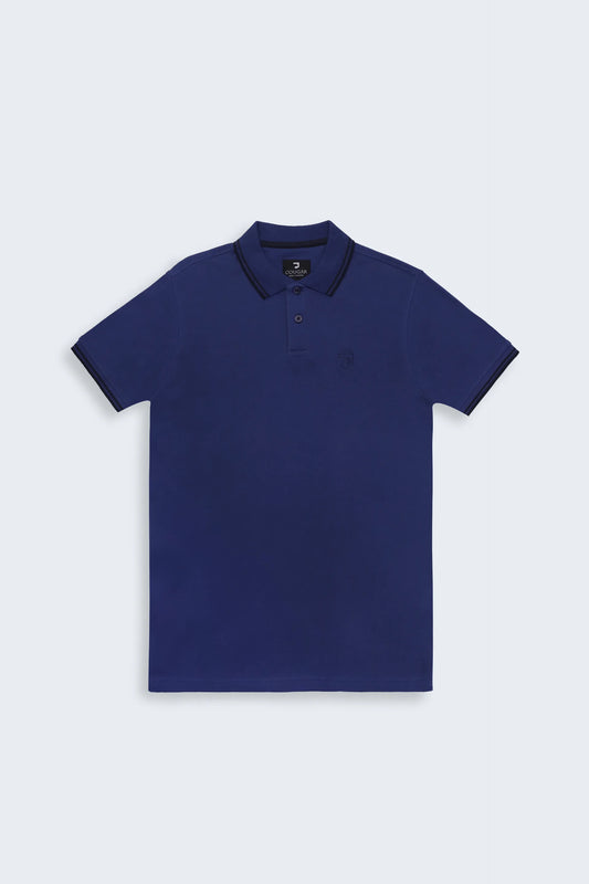 Interlock Tipped Polo - Cougar Clothing