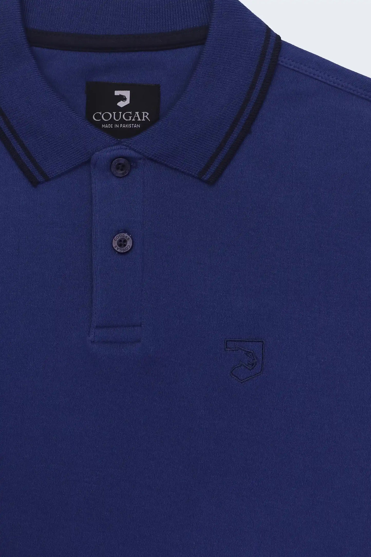 Interlock Tipped Polo - Cougar Clothing
