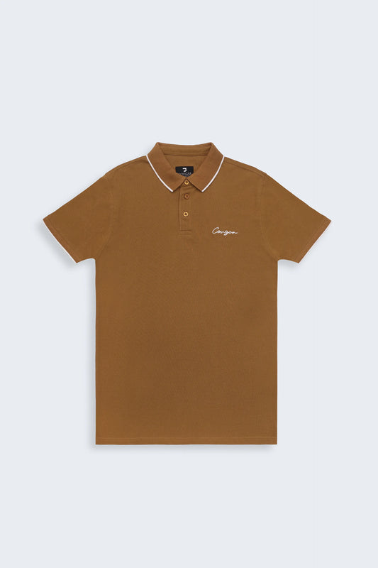 Caramel Signature Polo - Cougar Clothing