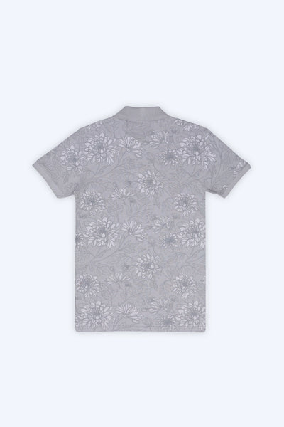 Floral Printed Polo