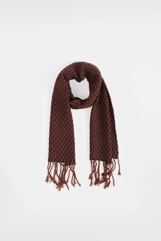 Check Knit Scarf
