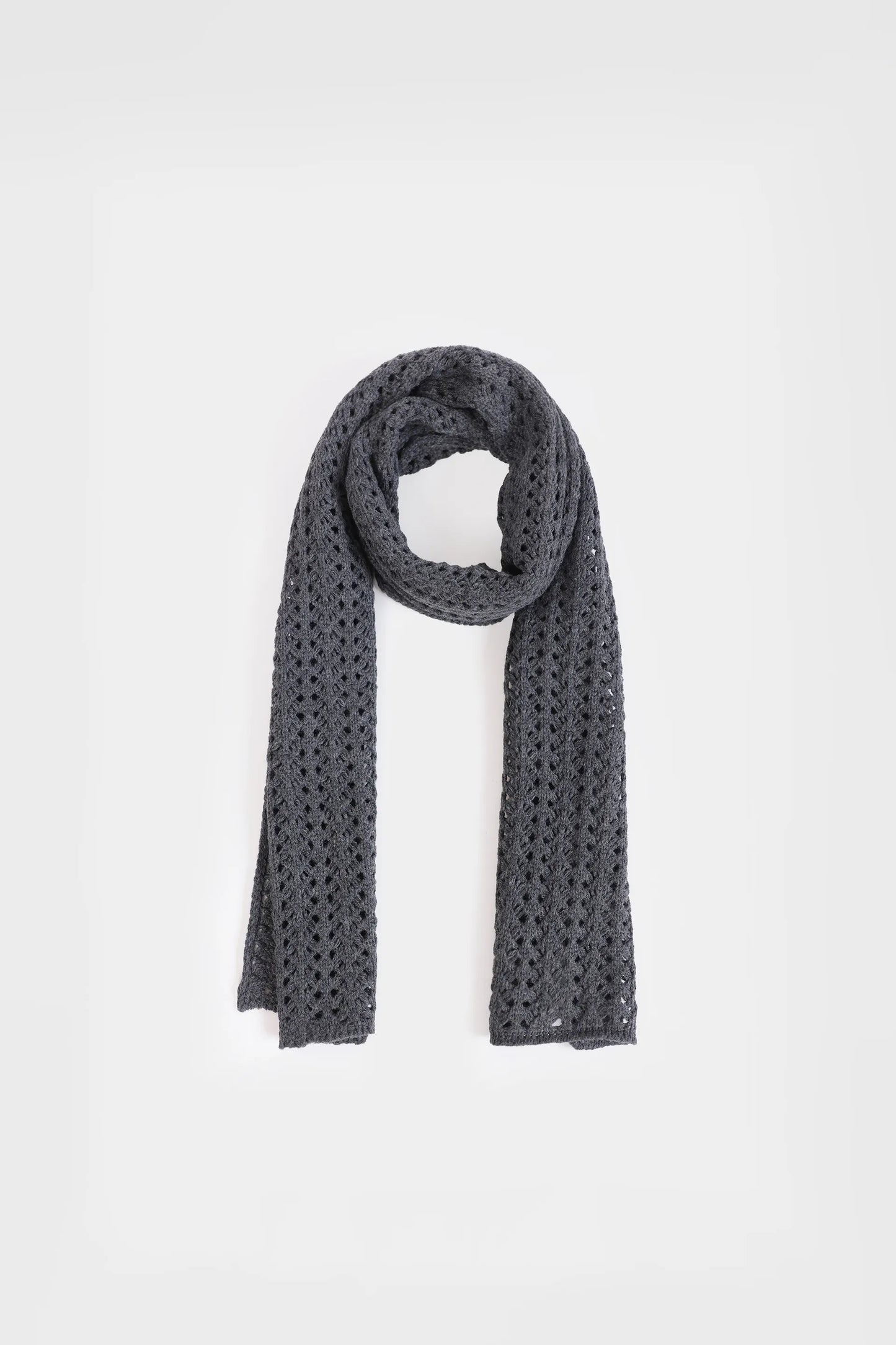 Pointelle Knit Scarf