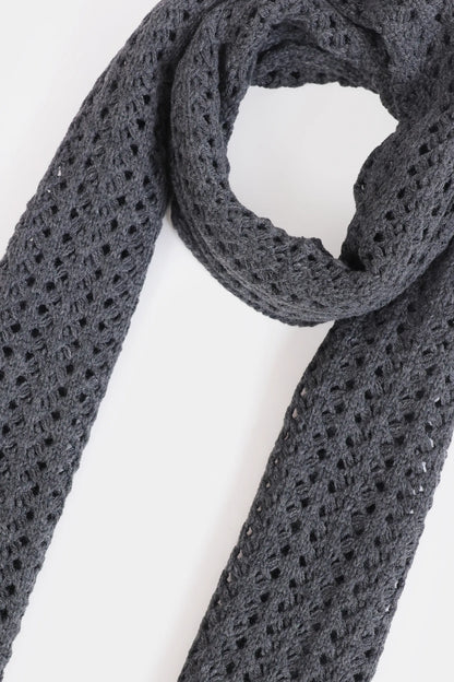 Pointelle Knit Scarf