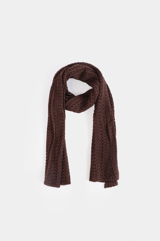 Pointelle Knit Scarf