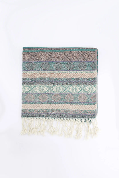 Striped Jacquard Scarf - Cougar Clothing